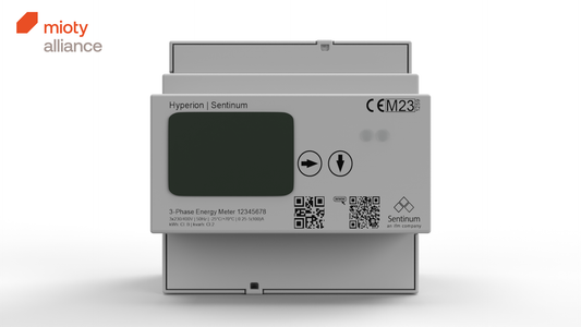mioty® Hyperion Stromzähler für Stromwandler mit externer Antenne